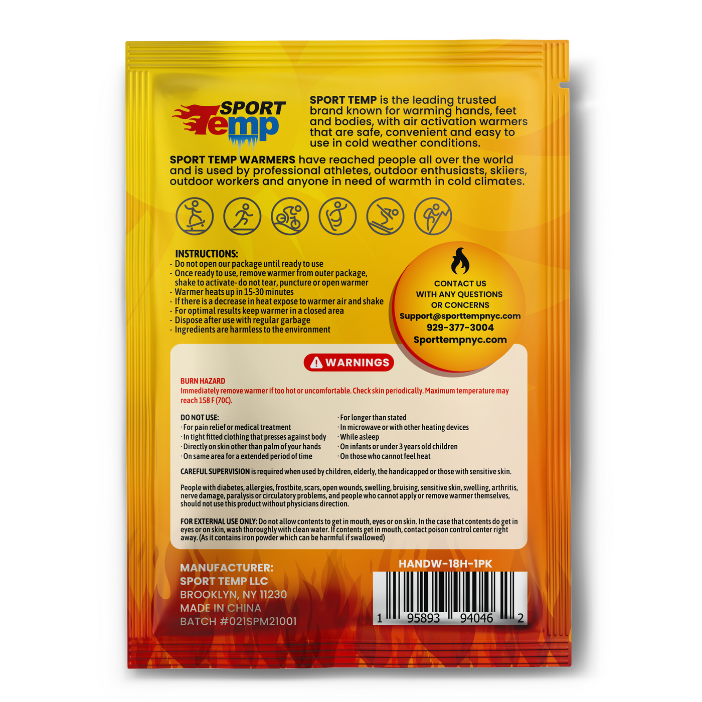 Extra Large Body and Hand Warmers 45 Pack